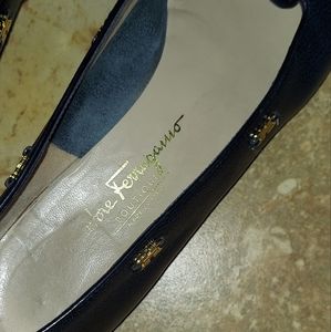 Ferragamo 10.5 A2 Navy Blue Loafers